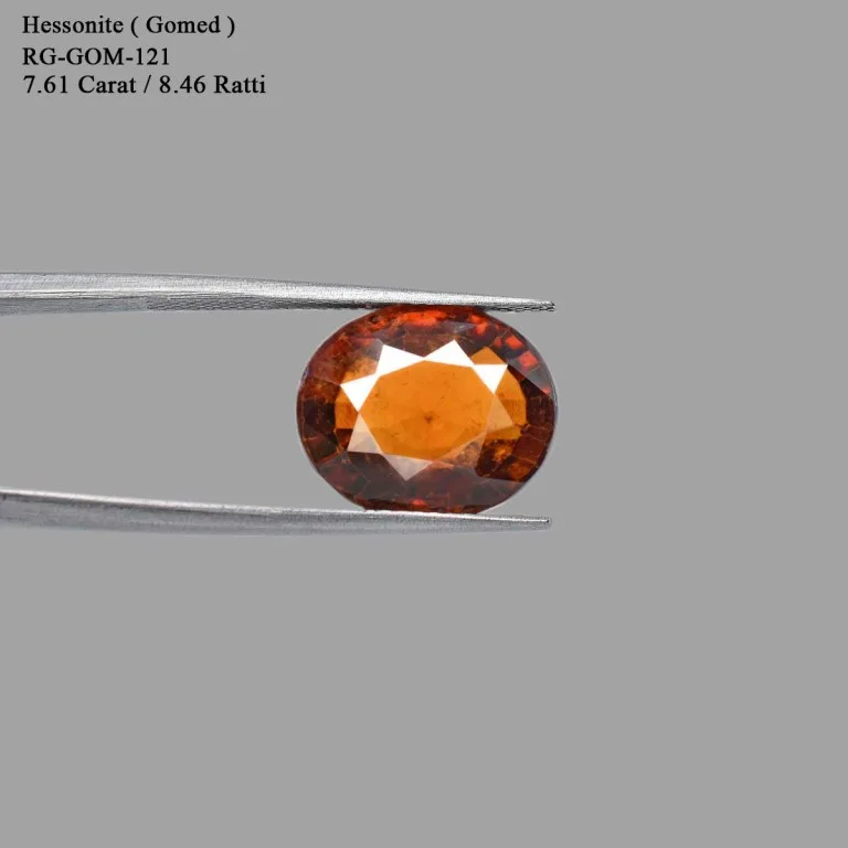 7.61 Carats Hessonite Garnet ( 8.46 Ratti Gomed ) 5