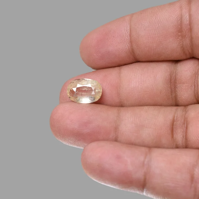 6.49 Carats Yellow Sapphire ( 7.21 Ratti Pukhraj ) 2