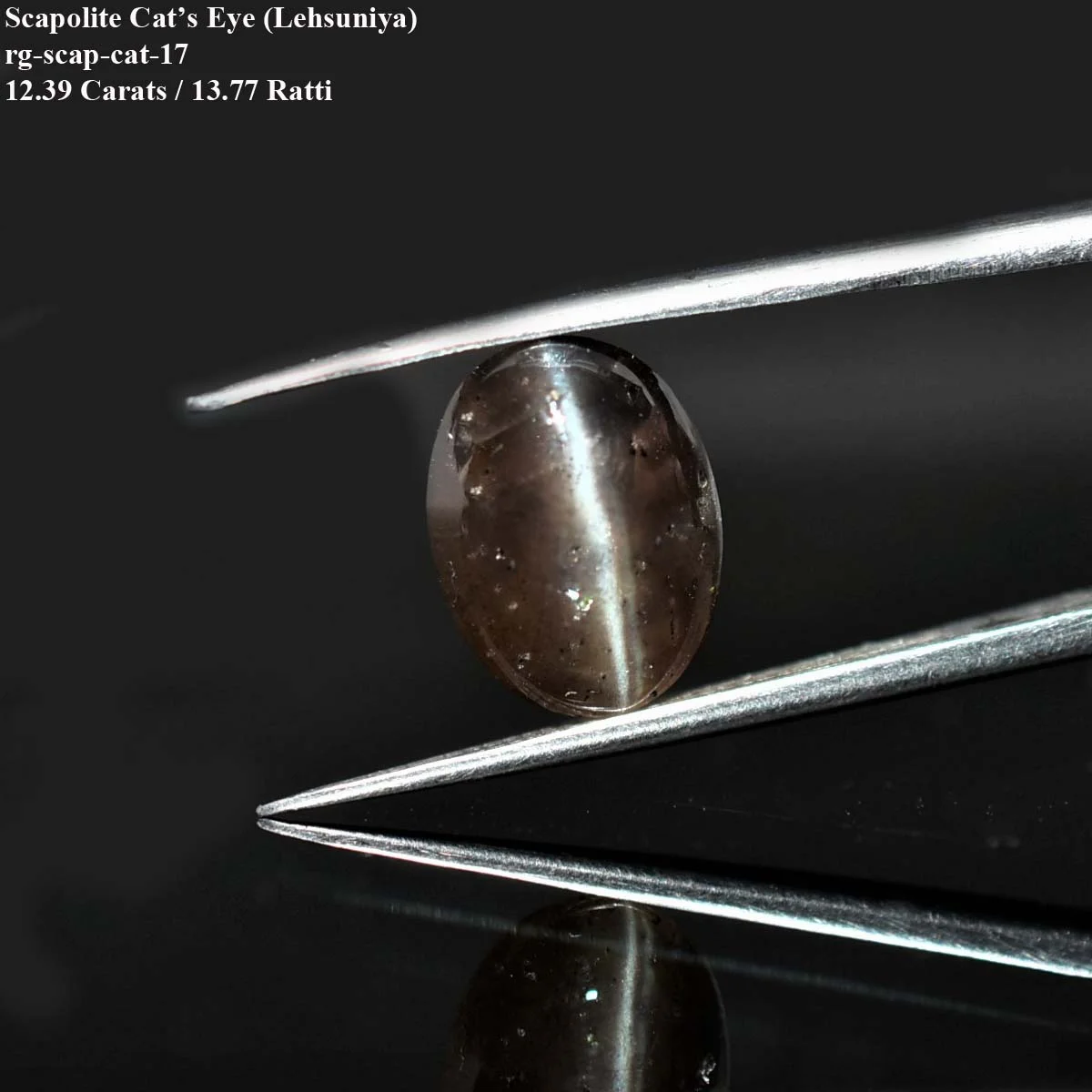 12.39 Carats Scapolite Cat's Eye ( 13.77 Ratti Lehsunia ) 1