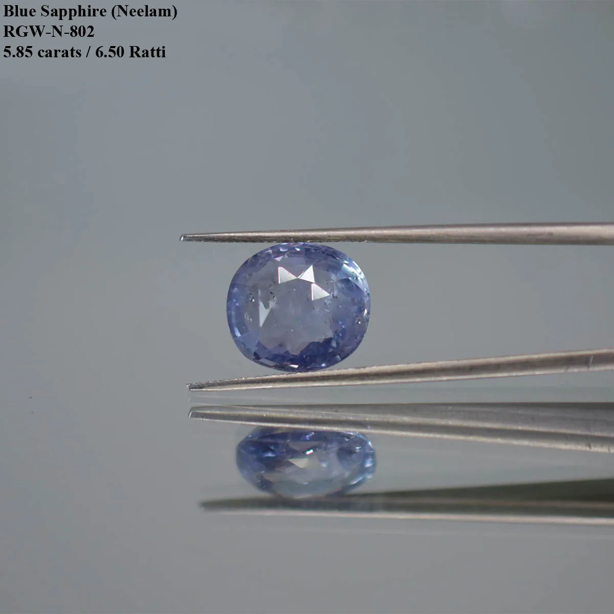 5.85 Carats Blue Sapphire ( 6.5 Ratti Neelam ) 2