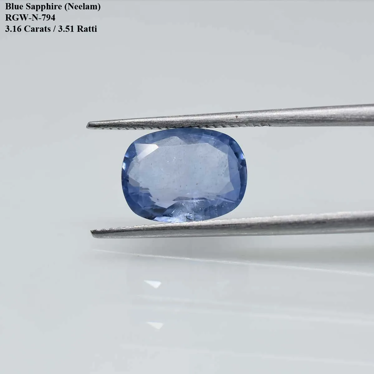 3.16 Carats Blue Sapphire ( 3.51 Ratti Neelam ) 2