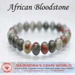 Natural African Bloodstone Genuine Healing Beaded Stretch Bracelet