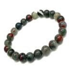 Natural African Bloodstone Genuine Healing Beaded Stretch Bracelet