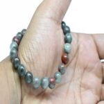 Natural African Bloodstone Genuine Healing Beaded Stretch Bracelet