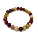 Handmade Mookaite Gemstone 8mm Healing Round Beads Bracelet