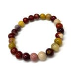 Handmade Mookaite Gemstone 8mm Healing Round Beads Bracelet