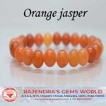 Orange Jasper Gemstone Beaded Bracelet For Men & Women