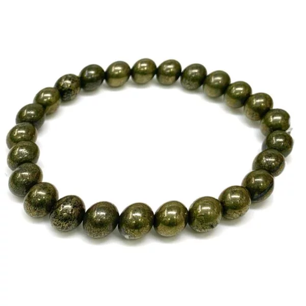 Pyrite Gemstone Beaded Bracelet For Men & Women