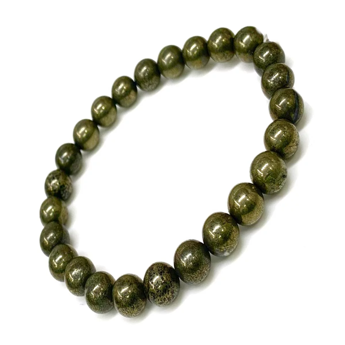 Pyrite Gemstone Beaded Bracelet For Men & Women