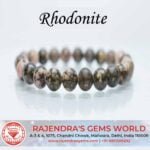 Handmade Rhodonite Gemstone 8mm Round Healing Beads Bracelet