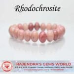 Rhodochrosite Round Beads Gemstone Stretch Bracelet For Boys & Girls