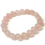 Natural Rose Quartz Classic Simple Design Stretch Bracelet