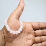 Natural Rose Quartz Classic Simple Design Stretch Bracelet