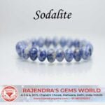 Sodalite Bracelet 8mm Gemstone Natural Beaded Unisex Bracelet