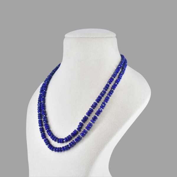 Lapis Lazuli Beads Mala ( 2 Lines Blue )