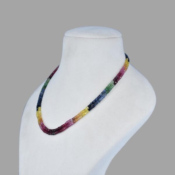 Multi Colour Rainbow Necklace Mala ( 2 lines Multi Colour )