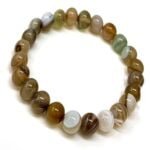 Sulemani Agate Stylish Gemstone Round Beaded Bracelet For Men & Women