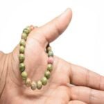 Unakite 8mm Gemstone Natural Beaded Unisex Bracelet