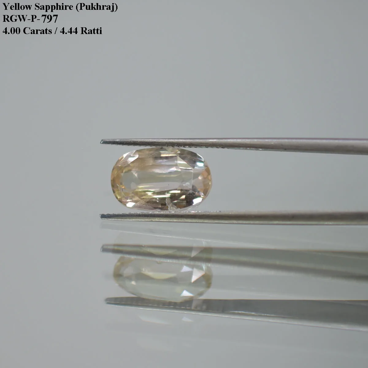 4 Carats Yellow Sapphire ( 4.44 Ratti Pukhraj ) 2