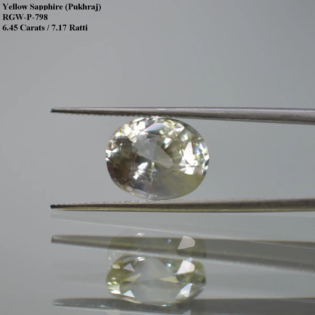 6.45 Carats Yellow Sapphire ( 7.17 Ratti Pukhraj ) 2