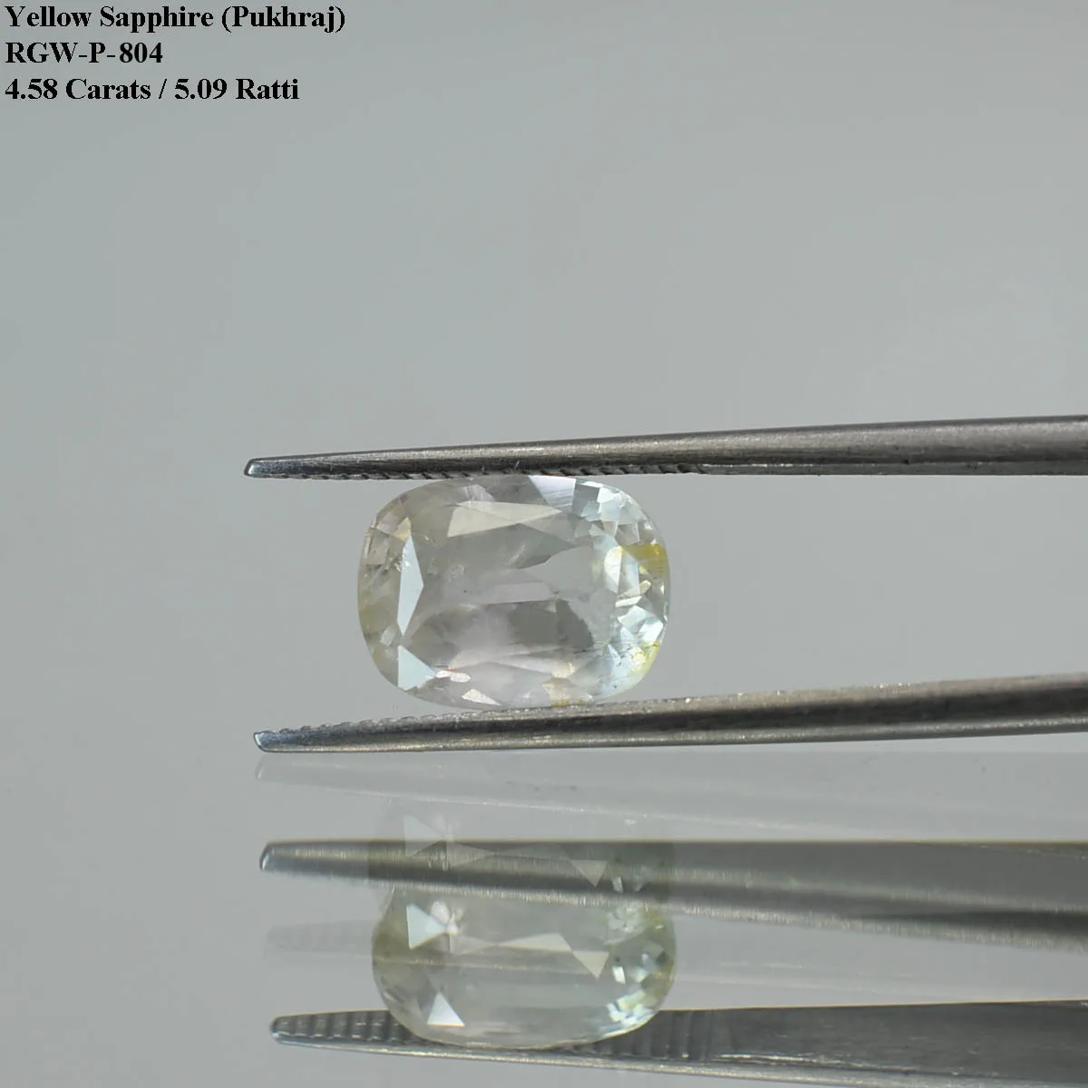 4.58 Carats Yellow Sapphire ( 5.09 Ratti Pukhraj ) 2